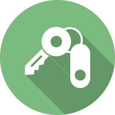 Anahtar simgesi vektör illüstrasyonu