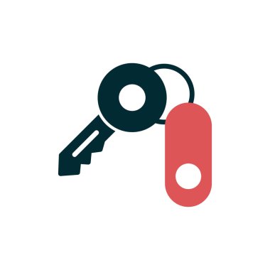 Anahtar simgesi vektör illüstrasyonu