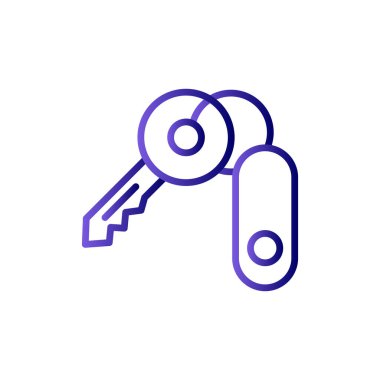 Anahtar simgesi vektör illüstrasyonu