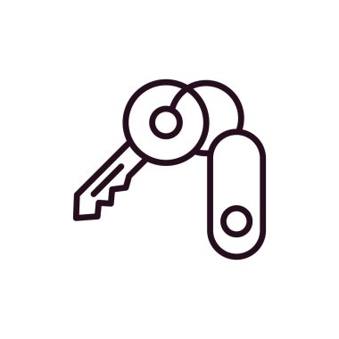 Anahtar simgesi vektör illüstrasyonu