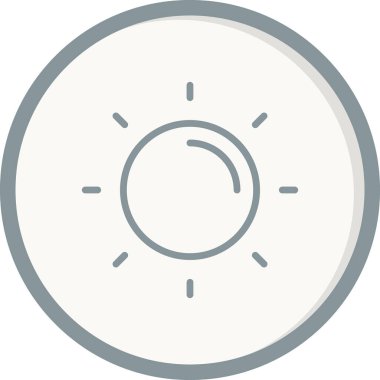 Güneş. Web simgesi basit illüstrasyon