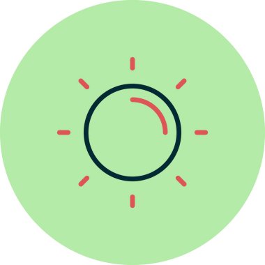 Vektör güneş simgesi illüstrasyonu