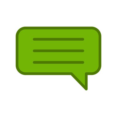 Sohbet mesajı vektör illüstrasyonu