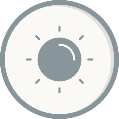 Güneş. Web simgesi basit illüstrasyon