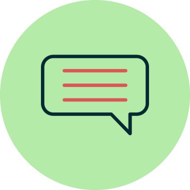 Sohbet simgesi vektör illüstrasyonu