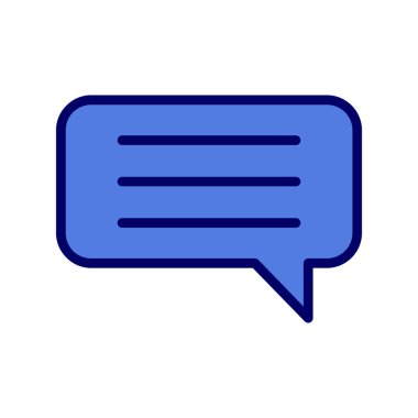 Sohbet mesajı vektör illüstrasyonu