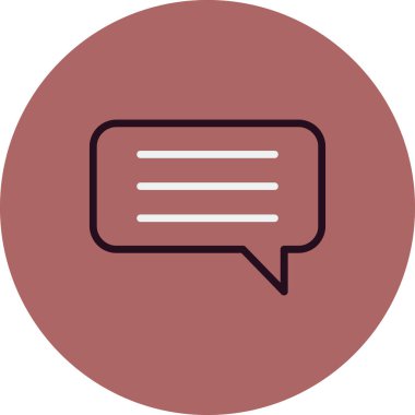 Konuş. Web simgesi basit illüstrasyon