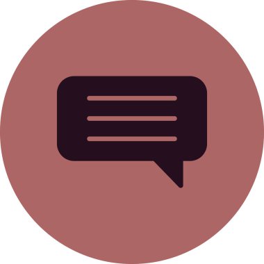 Konuş. Web simgesi basit illüstrasyon