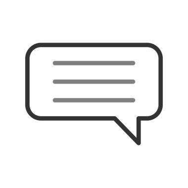 Sohbet mesajı vektör illüstrasyonu