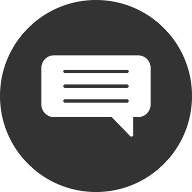 Konuş. Web simgesi basit illüstrasyon