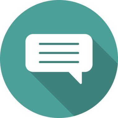 Sohbet simgesi vektör illüstrasyonu