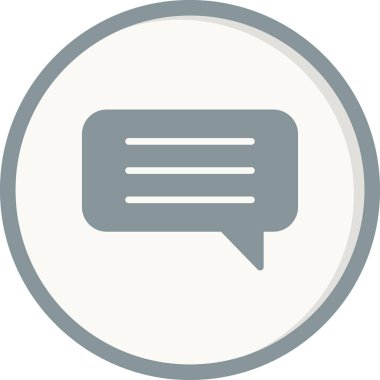 Konuş. Web simgesi basit illüstrasyon