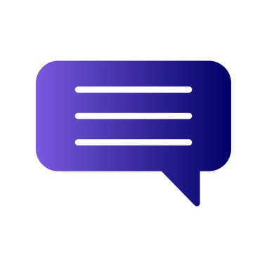 Sohbet mesajı vektör illüstrasyonu