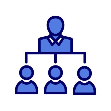 Liderlik basit simge, vektör illüstrasyonu