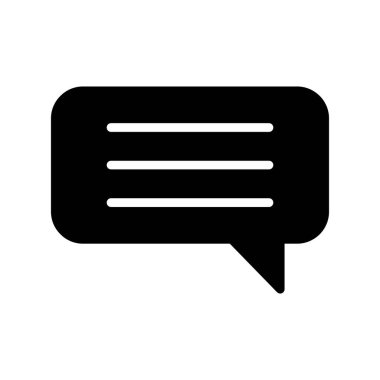 Sohbet mesajı vektör illüstrasyonu