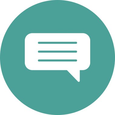 Sohbet simgesi vektör illüstrasyonu