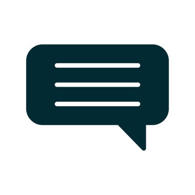 Sohbet mesajı vektör illüstrasyonu