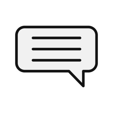 Sohbet mesajı vektör illüstrasyonu