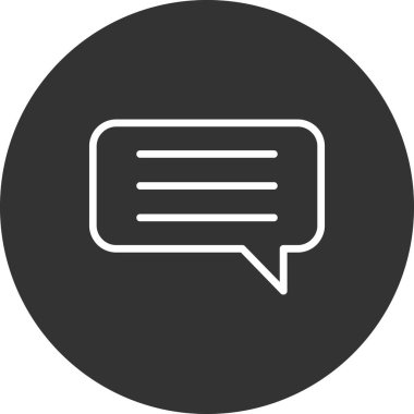 Sohbet simgesi vektör illüstrasyonu