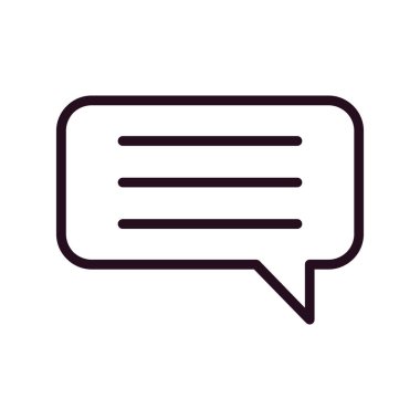 Sohbet kabarcığı vektör illüstrasyonu