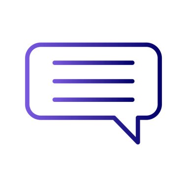 Sohbet kabarcığı vektör illüstrasyonu