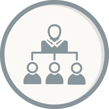 Liderlik basit simge, vektör illüstrasyonu