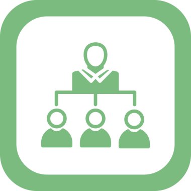 Liderlik basit simge, vektör illüstrasyonu