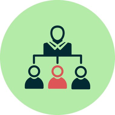 Liderlik basit simge, vektör illüstrasyonu