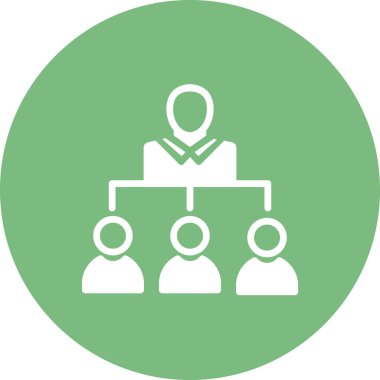 Liderlik basit simge, vektör illüstrasyonu