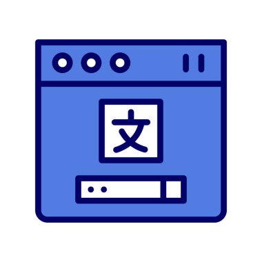 Web sitesi simgesi, vektör illüstrasyon tasarımı 