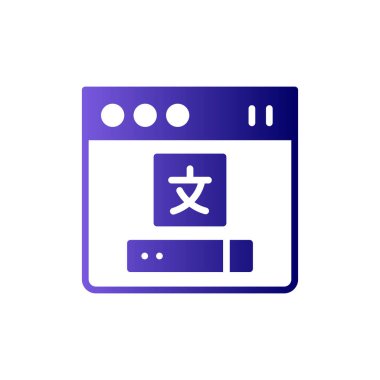 Web sitesi simgesi, vektör illüstrasyon tasarımı 