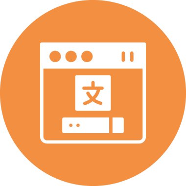 Web sitesi simgesi, vektör illüstrasyon tasarımı 