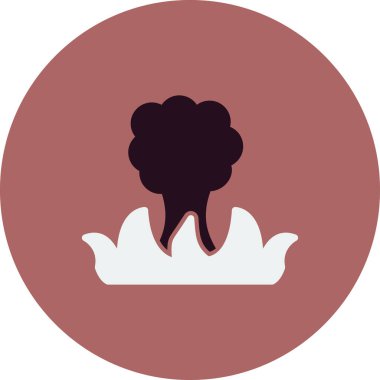 Vahşi ateş simgesi, vektör illüstrasyonu