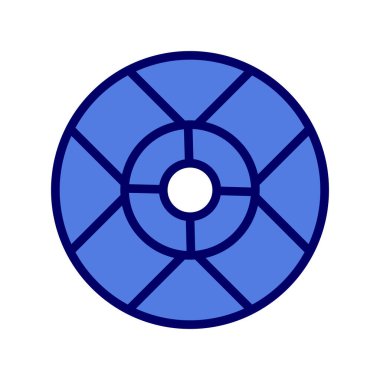 Lifebuoy basit simgesi, vektör illüstrasyonu