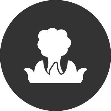 Wildfire web simgesi, vektör illüstrasyonu 