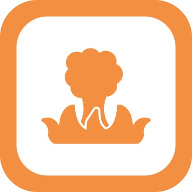 Wildfire web simgesi, vektör illüstrasyonu 