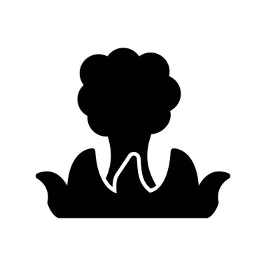 Wildfire web simgesi, vektör illüstrasyonu 