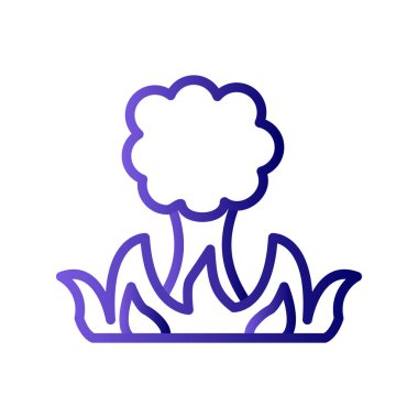 Wildfire web simgesi, vektör illüstrasyonu 