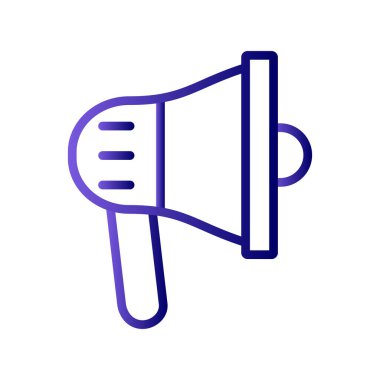 megafon simgesi, reklam konsepti illüstrasyonu 