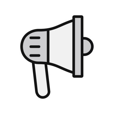 megafon simgesi, reklam konsepti illüstrasyonu 