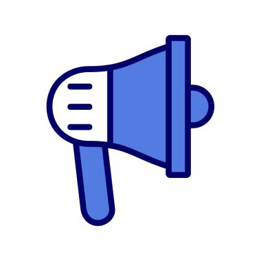 megafon simgesi, reklam konsepti illüstrasyonu 