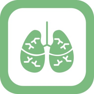 İnsan akciğerleri, tıbbi simge illüstrasyonu