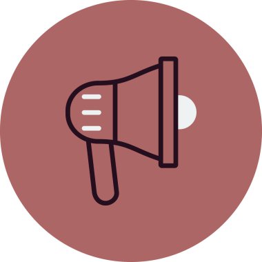 megafon simgesi, reklam konsepti illüstrasyonu 