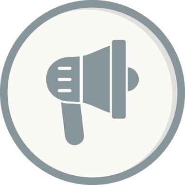 megafon simgesi, reklam konsepti illüstrasyonu 