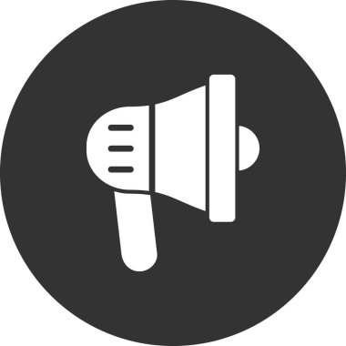 megafon simgesi, reklam konsepti illüstrasyonu 