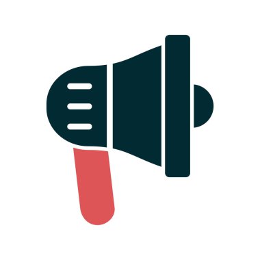 megafon simgesi, reklam konsepti illüstrasyonu 