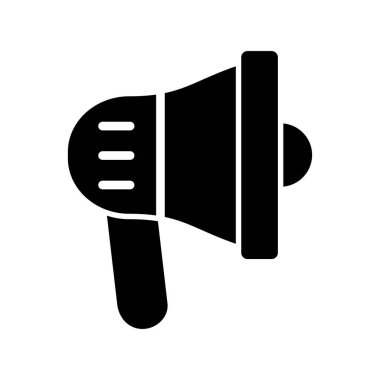 megafon simgesi, reklam konsepti illüstrasyonu 