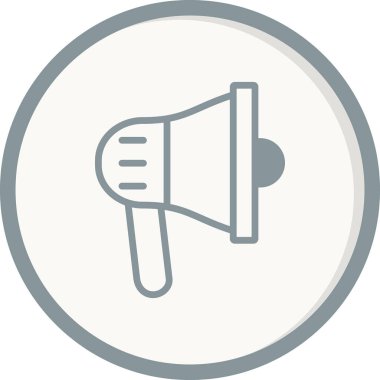 megafon simgesi, reklam konsepti illüstrasyonu 