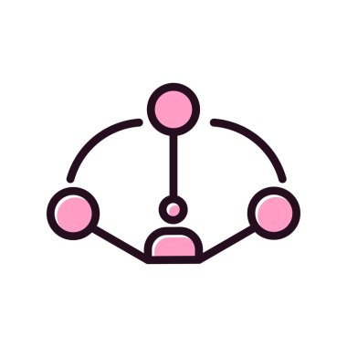 Ortak pazarlama simgesi vektör illüstrasyonuName