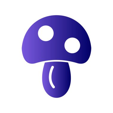 Mantar. Web simgesi basit illüstrasyon